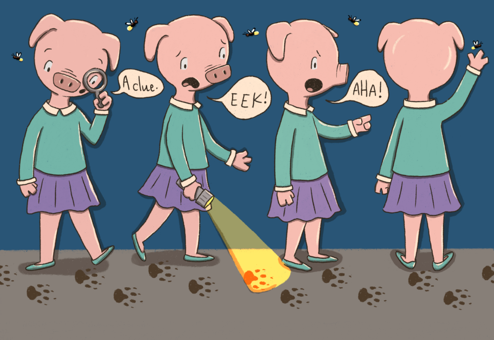 Hero image: Finished character turnaround showing front, three-quarter, side, and back views
